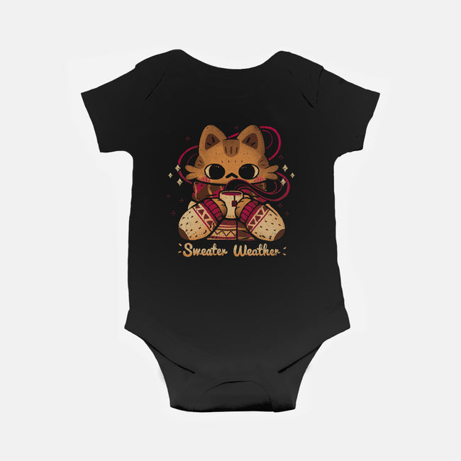 Cute Sweater Weather Cat-Baby-Basic-Onesie-xMorfina