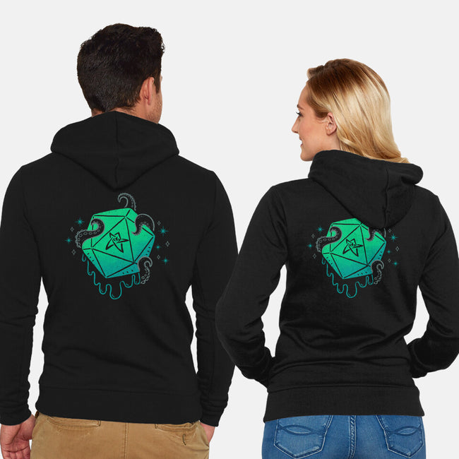 Cthulhu Dice-Unisex-Zip-Up-Sweatshirt-xMorfina