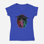 Hunt In Style-Womens-V-Neck-Tee-glitchygorilla