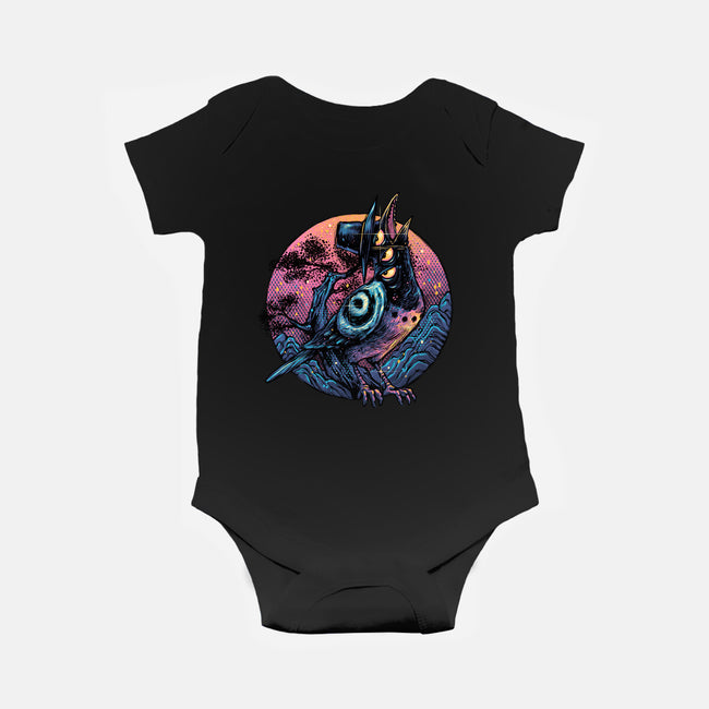 Crow From The Underworld-Baby-Basic-Onesie-glitchygorilla