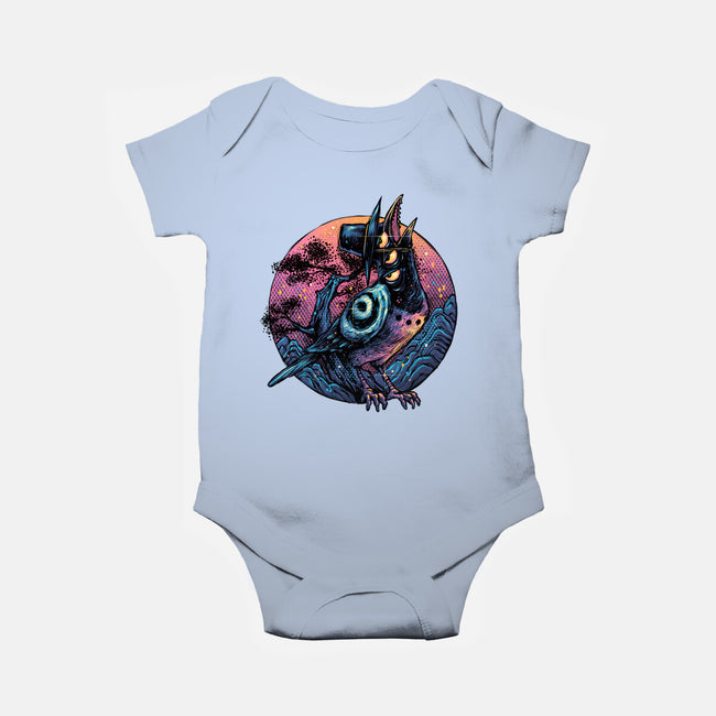 Crow From The Underworld-Baby-Basic-Onesie-glitchygorilla