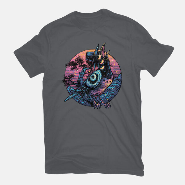 Crow From The Underworld-Mens-Heavyweight-Tee-glitchygorilla