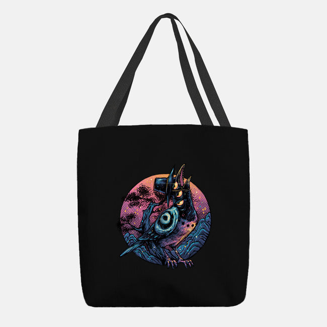 Crow From The Underworld-None-Basic Tote-Bag-glitchygorilla