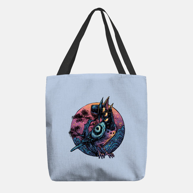 Crow From The Underworld-None-Basic Tote-Bag-glitchygorilla