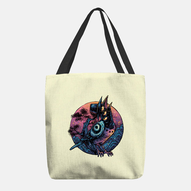 Crow From The Underworld-None-Basic Tote-Bag-glitchygorilla