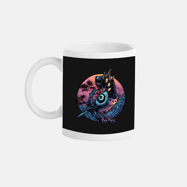Crow From The Underworld-None-Mug-Drinkware-glitchygorilla