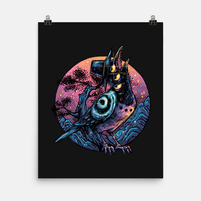 Crow From The Underworld-None-Matte-Poster-glitchygorilla