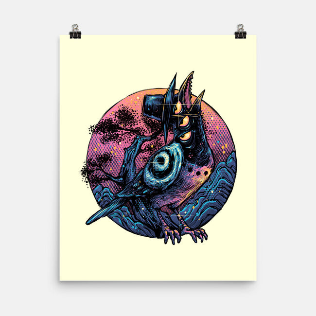 Crow From The Underworld-None-Matte-Poster-glitchygorilla