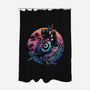 Crow From The Underworld-None-Polyester-Shower Curtain-glitchygorilla
