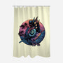 Crow From The Underworld-None-Polyester-Shower Curtain-glitchygorilla