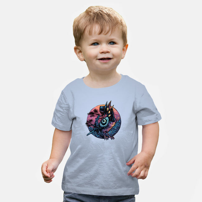 Crow From The Underworld-Baby-Basic-Tee-glitchygorilla