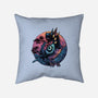 Crow From The Underworld-None-Removable Cover w Insert-Throw Pillow-glitchygorilla