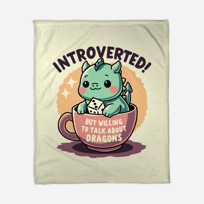 Willing To Talk About Dragons-None-Fleece-Blanket-FunkVampire