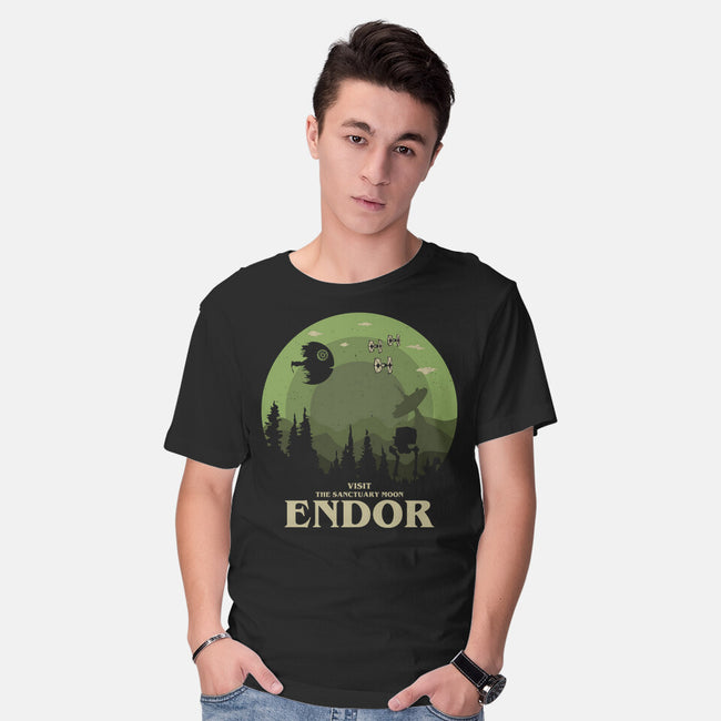 Visit Endor-Mens-Basic-Tee-turborat14