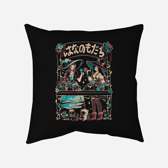 Flower Witches-None-Removable Cover w Insert-Throw Pillow-Arigatees