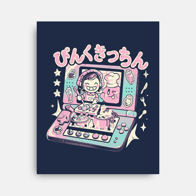 Pink Kitchen-None-Stretched-Canvas-Arigatees