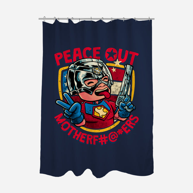 Peace Out-None-Polyester-Shower Curtain-teesgeex