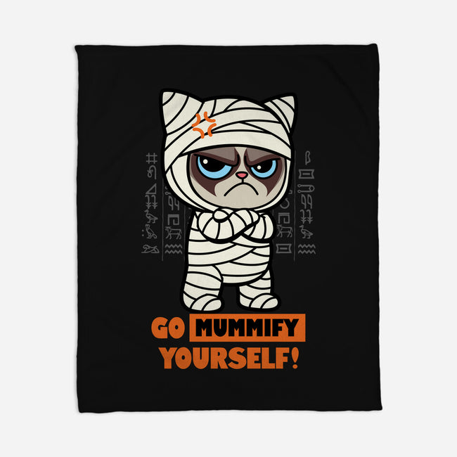 Grumpy Mummy-None-Fleece-Blanket-Boggs Nicolas