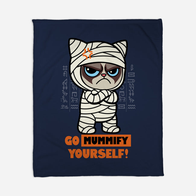 Grumpy Mummy-None-Fleece-Blanket-Boggs Nicolas