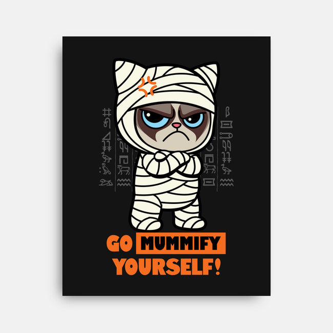 Grumpy Mummy-None-Stretched-Canvas-Boggs Nicolas