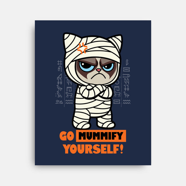 Grumpy Mummy-None-Stretched-Canvas-Boggs Nicolas