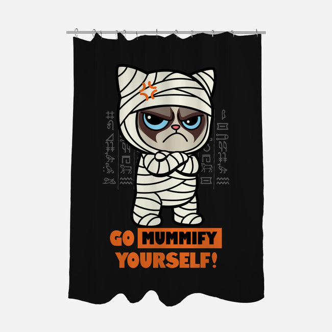 Grumpy Mummy-None-Polyester-Shower Curtain-Boggs Nicolas