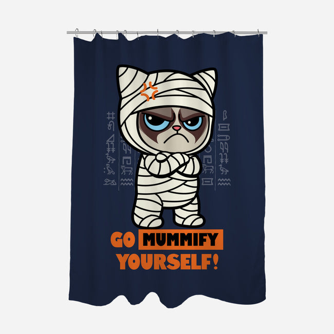 Grumpy Mummy-None-Polyester-Shower Curtain-Boggs Nicolas