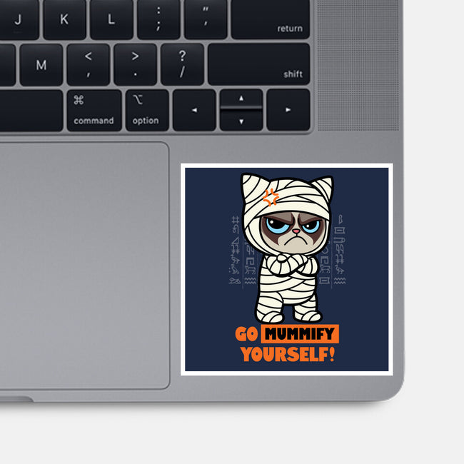 Grumpy Mummy-None-Glossy-Sticker-Boggs Nicolas