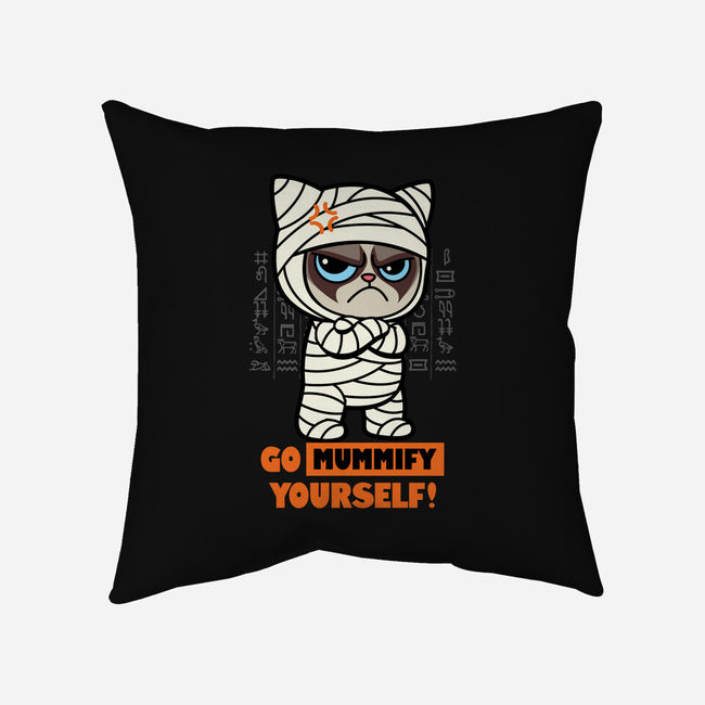 Grumpy Mummy-None-Removable Cover w Insert-Throw Pillow-Boggs Nicolas