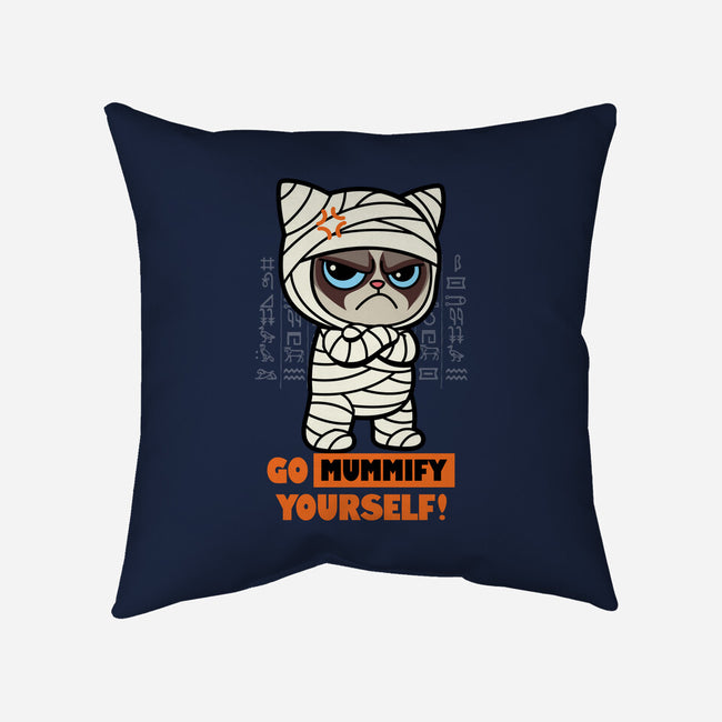 Grumpy Mummy-None-Removable Cover w Insert-Throw Pillow-Boggs Nicolas