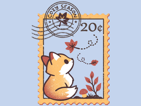 Autumn Fox Postage Stamp