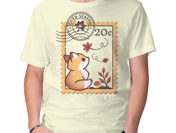 Autumn Fox Postage Stamp