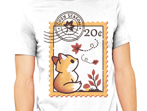 Autumn Fox Postage Stamp