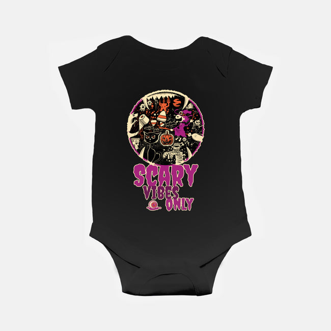 Scary Vibes Only Please-Baby-Basic-Onesie-imisko
