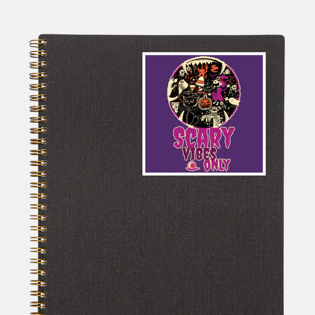 Scary Vibes Only Please-None-Glossy-Sticker-imisko