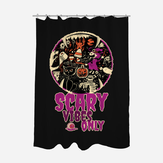 Scary Vibes Only Please-None-Polyester-Shower Curtain-imisko