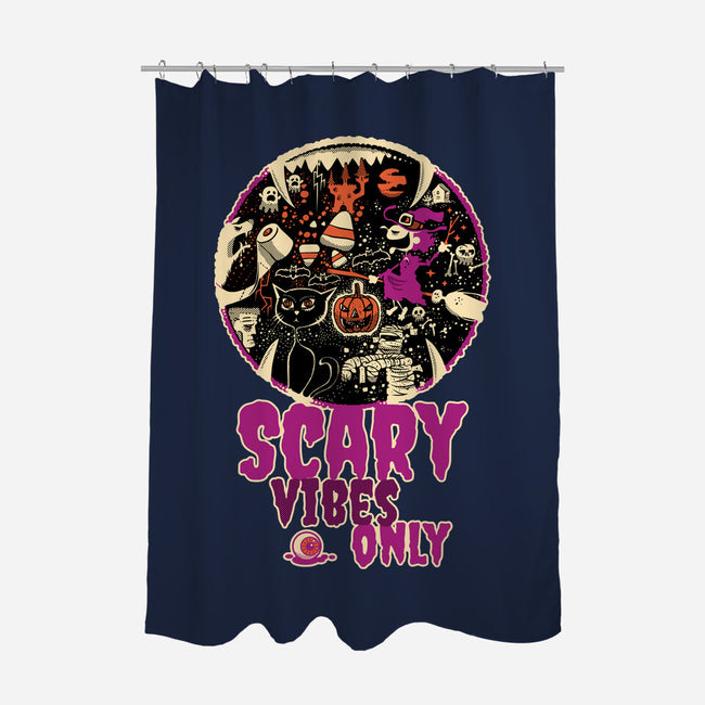 Scary Vibes Only Please-None-Polyester-Shower Curtain-imisko