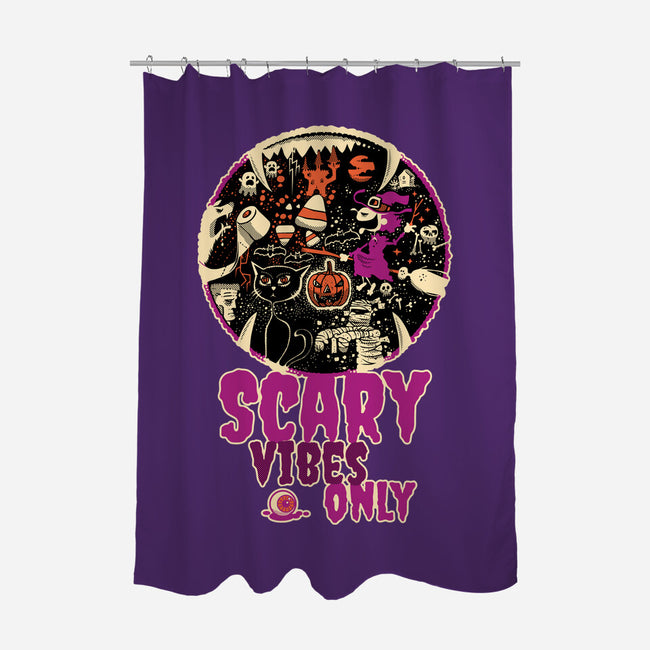 Scary Vibes Only Please-None-Polyester-Shower Curtain-imisko
