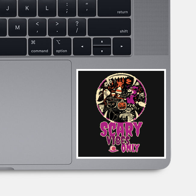 Scary Vibes Only Please-None-Glossy-Sticker-imisko