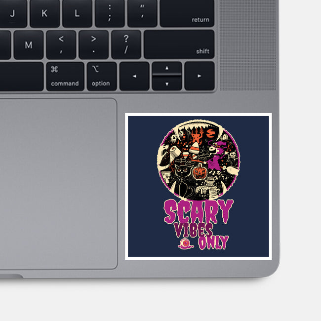Scary Vibes Only Please-None-Glossy-Sticker-imisko