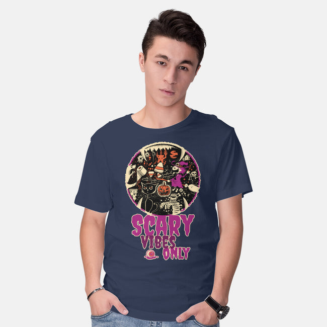 Scary Vibes Only Please-Mens-Basic-Tee-imisko
