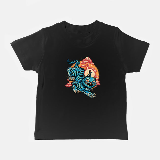 The Glowing Tiger-Baby-Basic-Tee-glitchygorilla