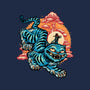 The Glowing Tiger-None-Glossy-Sticker-glitchygorilla