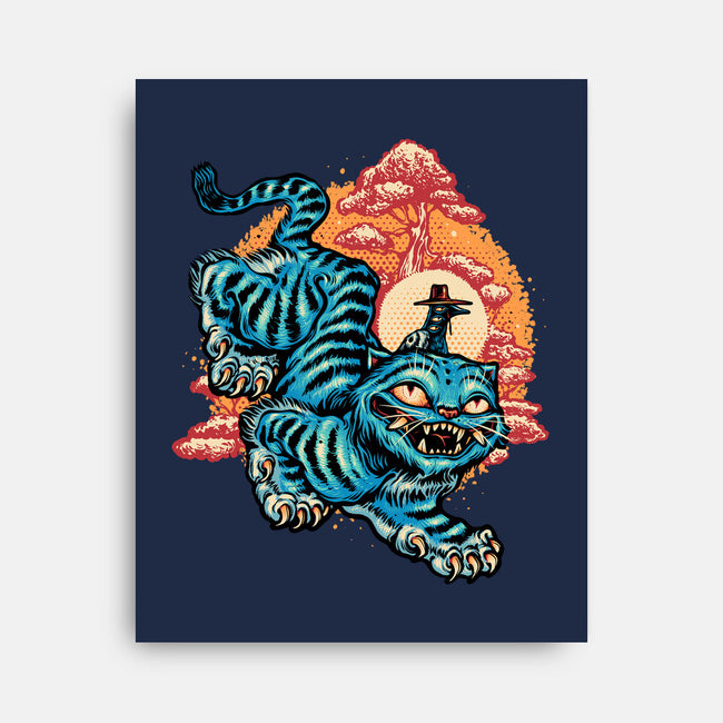 The Glowing Tiger-None-Stretched-Canvas-glitchygorilla