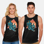 The Glowing Tiger-Unisex-Basic-Tank-glitchygorilla