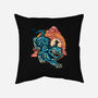 The Glowing Tiger-None-Removable Cover w Insert-Throw Pillow-glitchygorilla