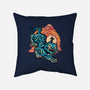 The Glowing Tiger-None-Removable Cover w Insert-Throw Pillow-glitchygorilla