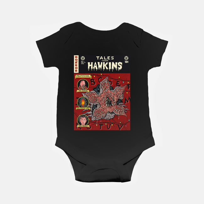 Tales From Hawkins 1-Baby-Basic-Onesie-Green Devil