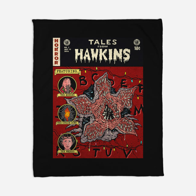 Tales From Hawkins 1-None-Fleece-Blanket-Green Devil