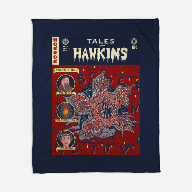 Tales From Hawkins 1-None-Fleece-Blanket-Green Devil